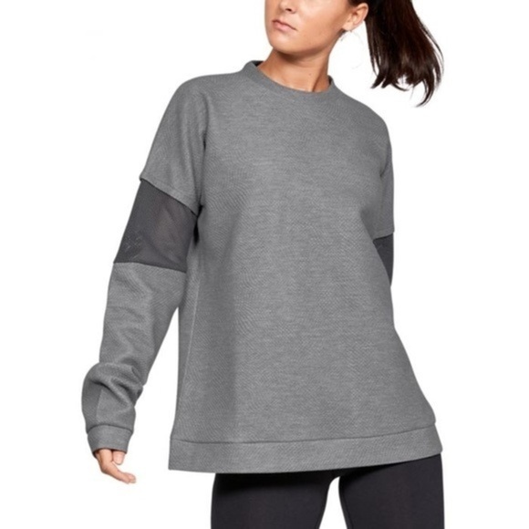 Under Armour Unstoppable Move Light Tunic sweatshirt grey size small - Picture 1 of 4